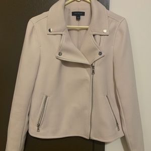 Ann Taylor Twill Moto Jacket size small